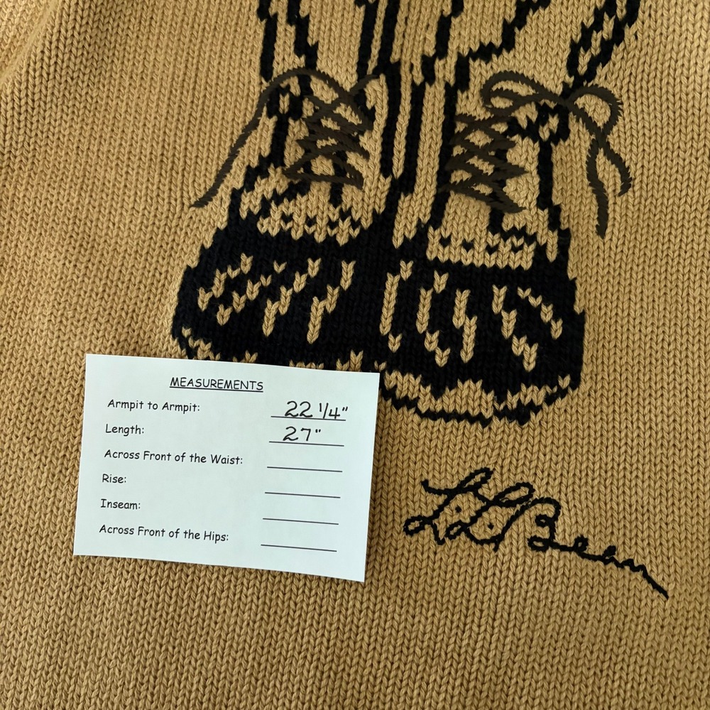 NWT!! FREE PEOPLE x L.L. BEAN Cotton Rollneck Sweater Hiking Boots X-Large XL - Picture 14 of 14